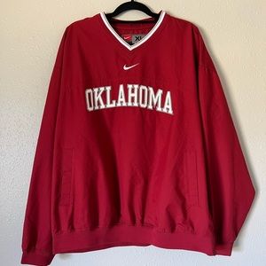 Oklahoma Sooners NIKE Pullover with Pockets Sz XL